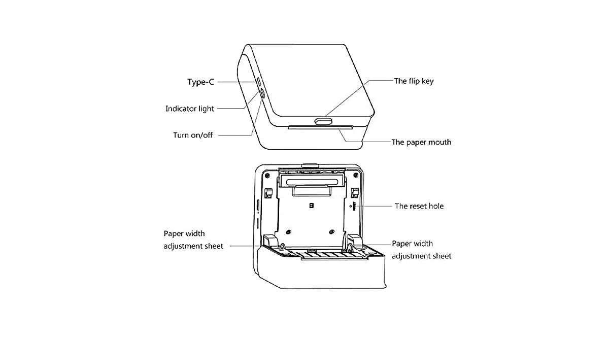 Portable 200DPI Bluetooth Label Printer for Students & Professionals