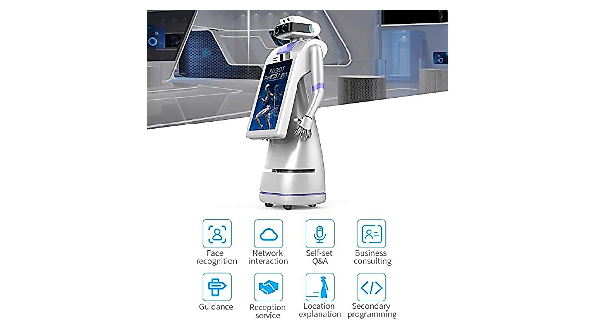 Aobo Human Size Service Robot for Hotels & Malls | AI Guidance Robot