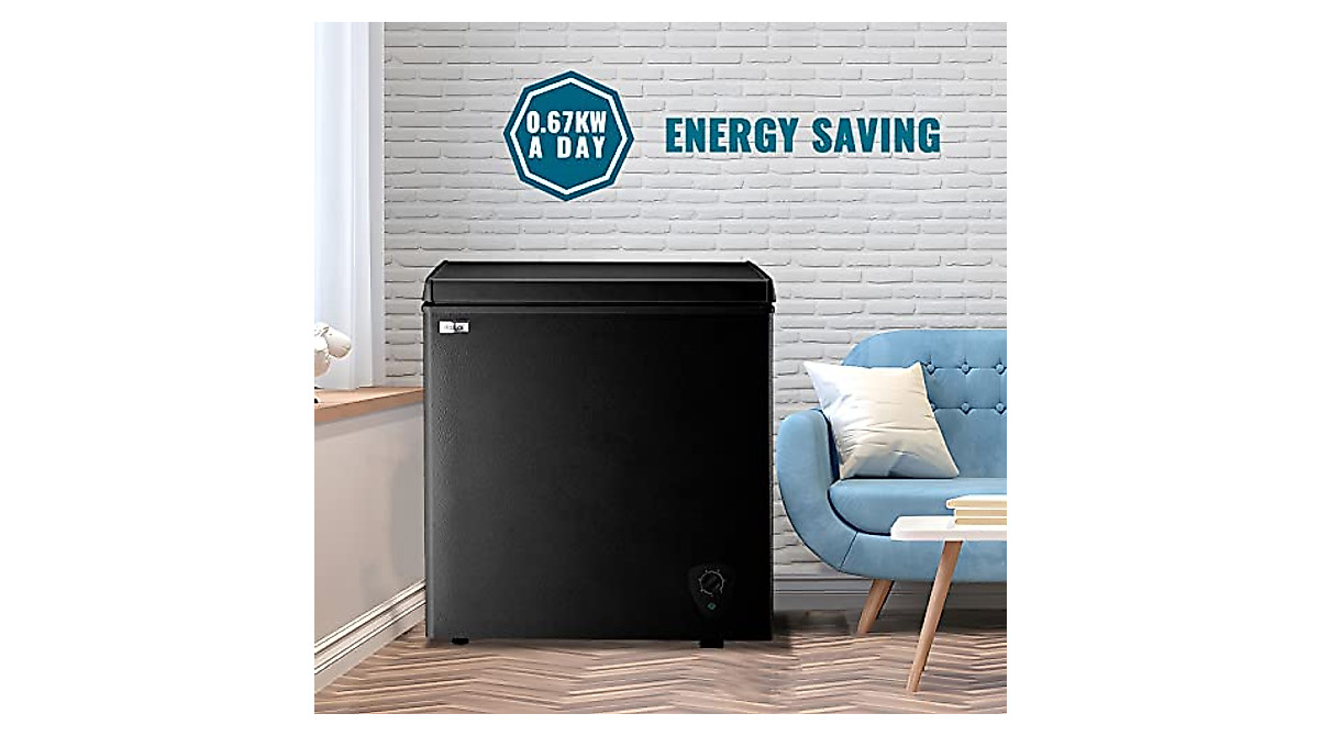 Compact 5.0 Cu.Ft Deep Freezer with 7 Settings