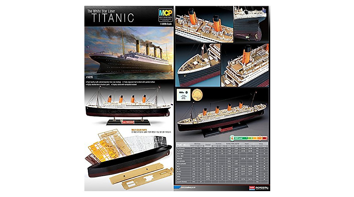 Academy 1/400 RMS Titanic MCP Plastic Model Kit