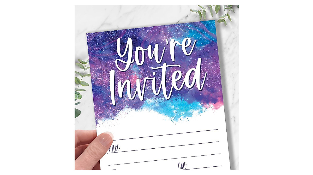 Galaxy Invitations: Out of This World Birthday Party Invites
