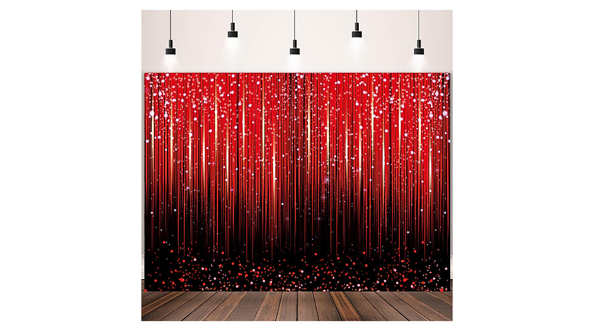 Red Glitter Backdrop for Stunning Party Photography