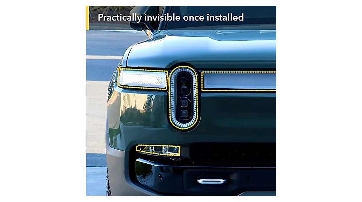 TWRAPS Headlights Smoke Tint for Rivian R1T/R1S