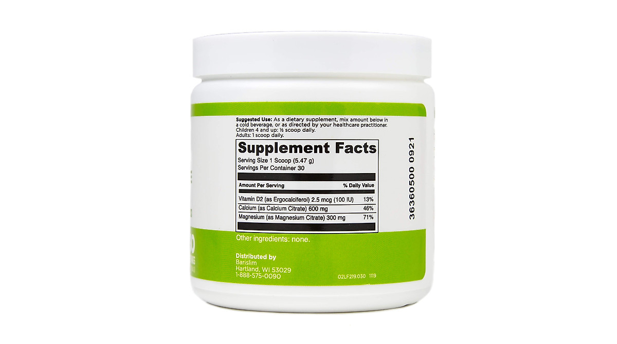 BariSlim Calcium Citrate Powder for Bone Health Support