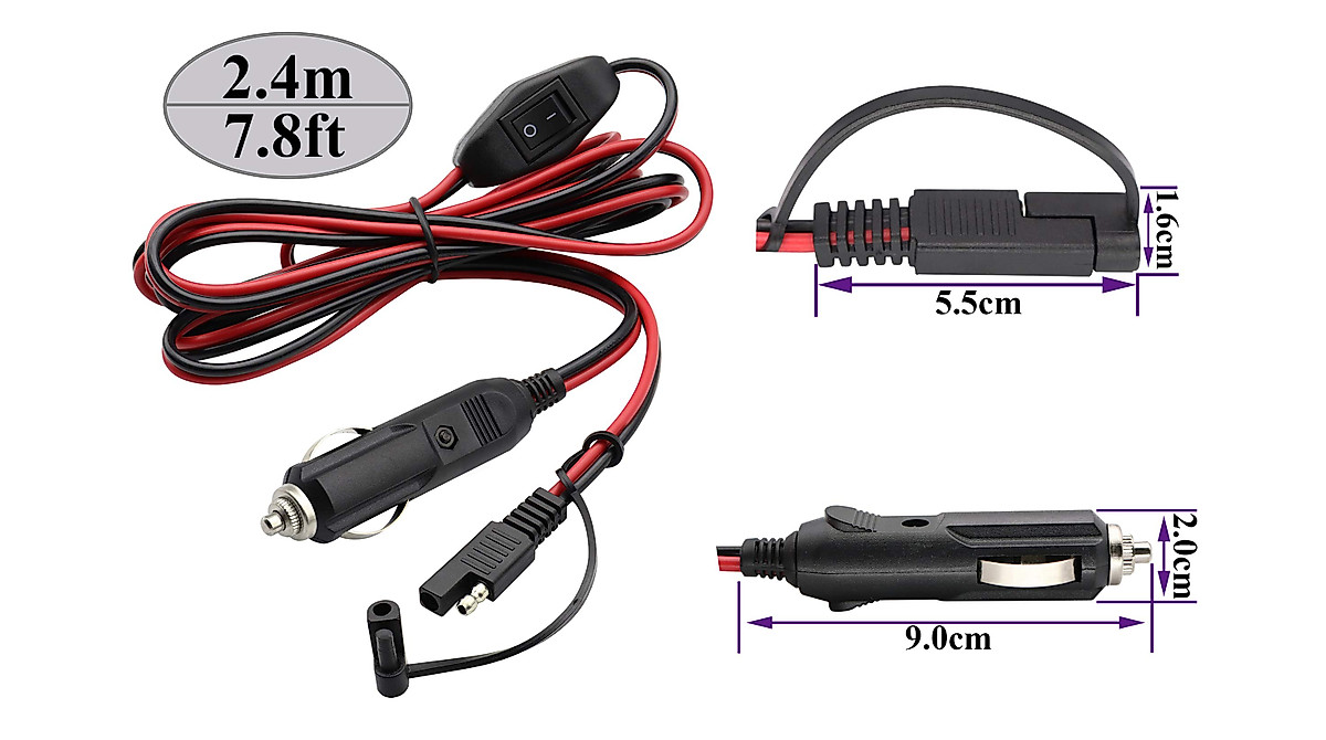 SAE Zigarettenanzünder Kabel - 16AWG Verlängerung Für Auto & Solar