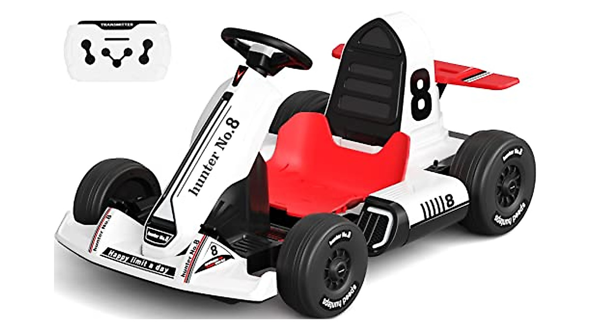 XJD 12V Electric Go Kart for Kids & Adults - Racing & Drifting Fun