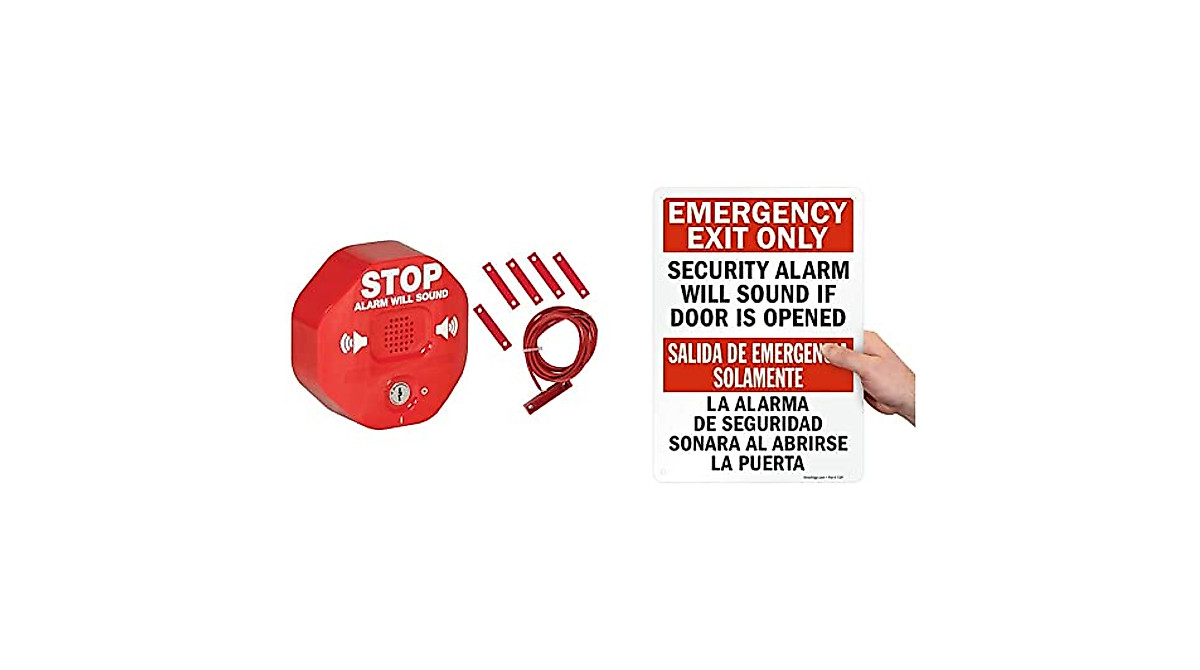 Secure Exits: STI Exit Stopper Door Alarm & Warning Sign