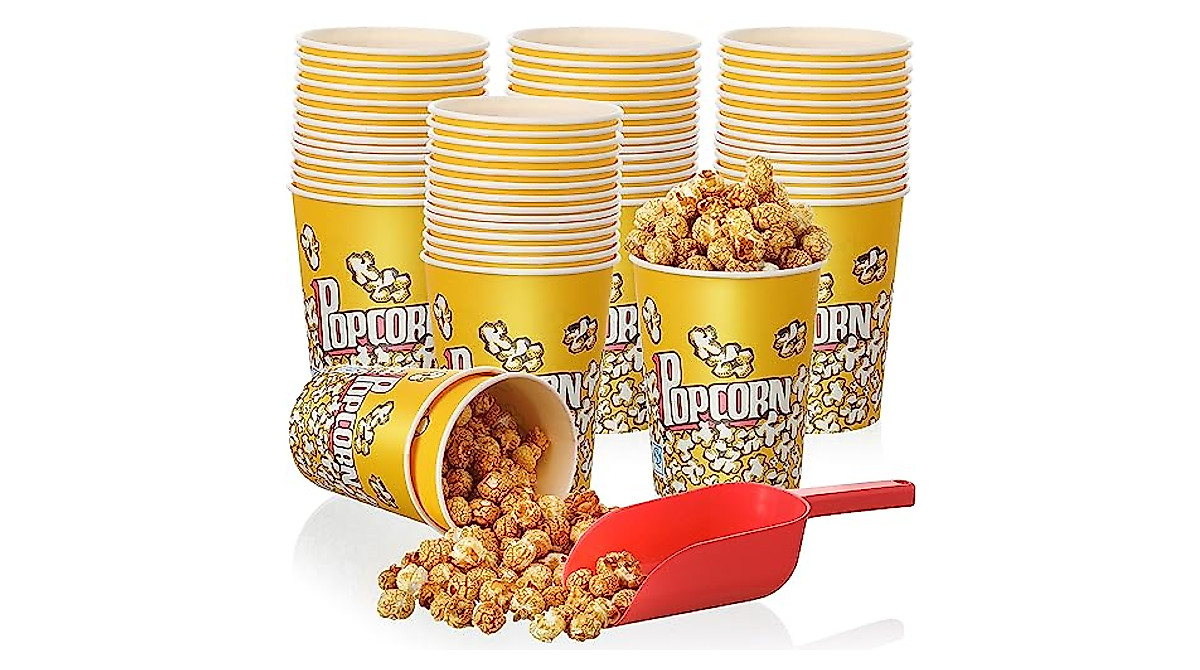 Colarr 31 Pack Popcorn Buckets for Movie Nights