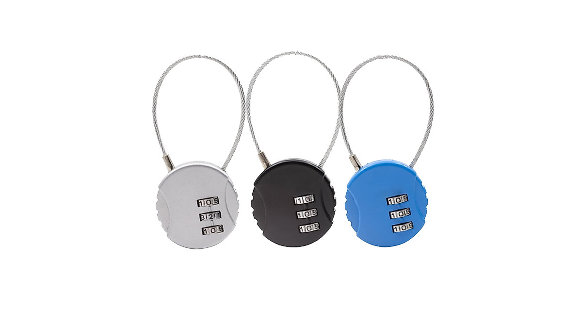 Secure 3-Digit Combo Locks for Gym Lockers & Travel