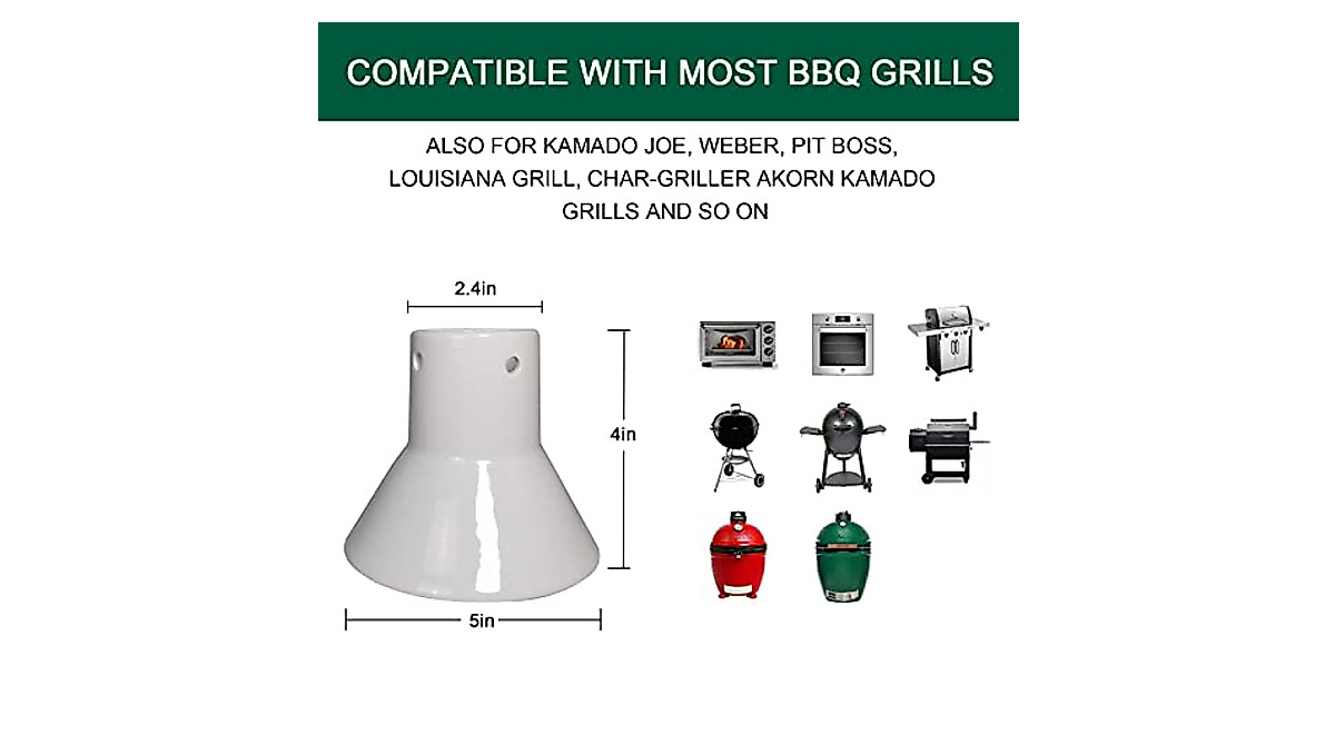 Quantfire Ceramic Chicken Roaster Rack - Perfect BBQ Tool