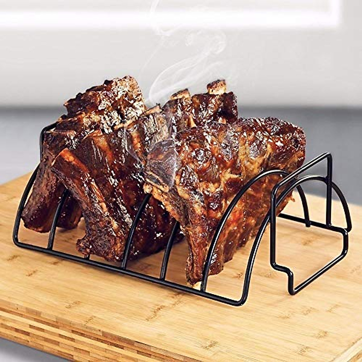 Kona Rib Racks for Grilling and Smoking - Easy to Clean Reversible Non ...
