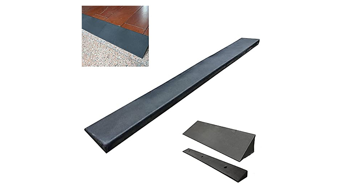 GUENZO Wheelchair Threshold Ramp - Durable & Non-Slip Indoor/Outdoor