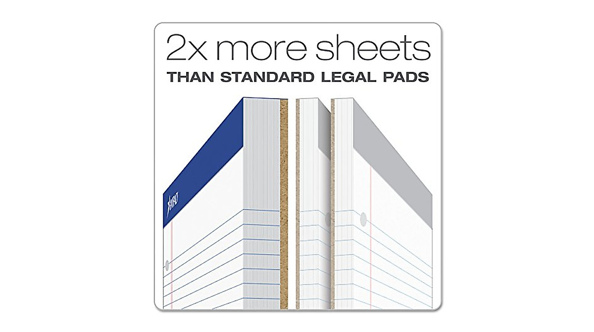 Ampad Double Sheet Pad: College Ruled & Micro-Perforated