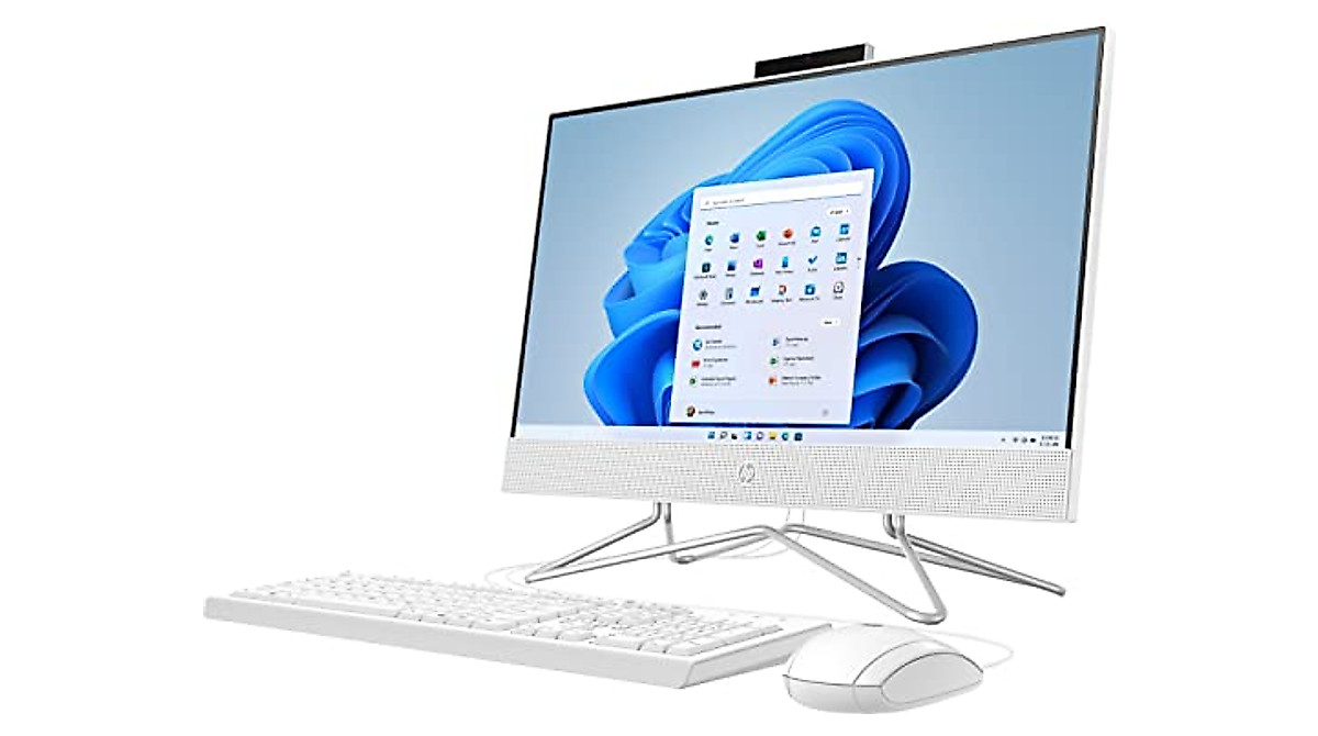 HP 2022 22-Inch All-in-One Desktop with AMD Processor & 512GB SSD