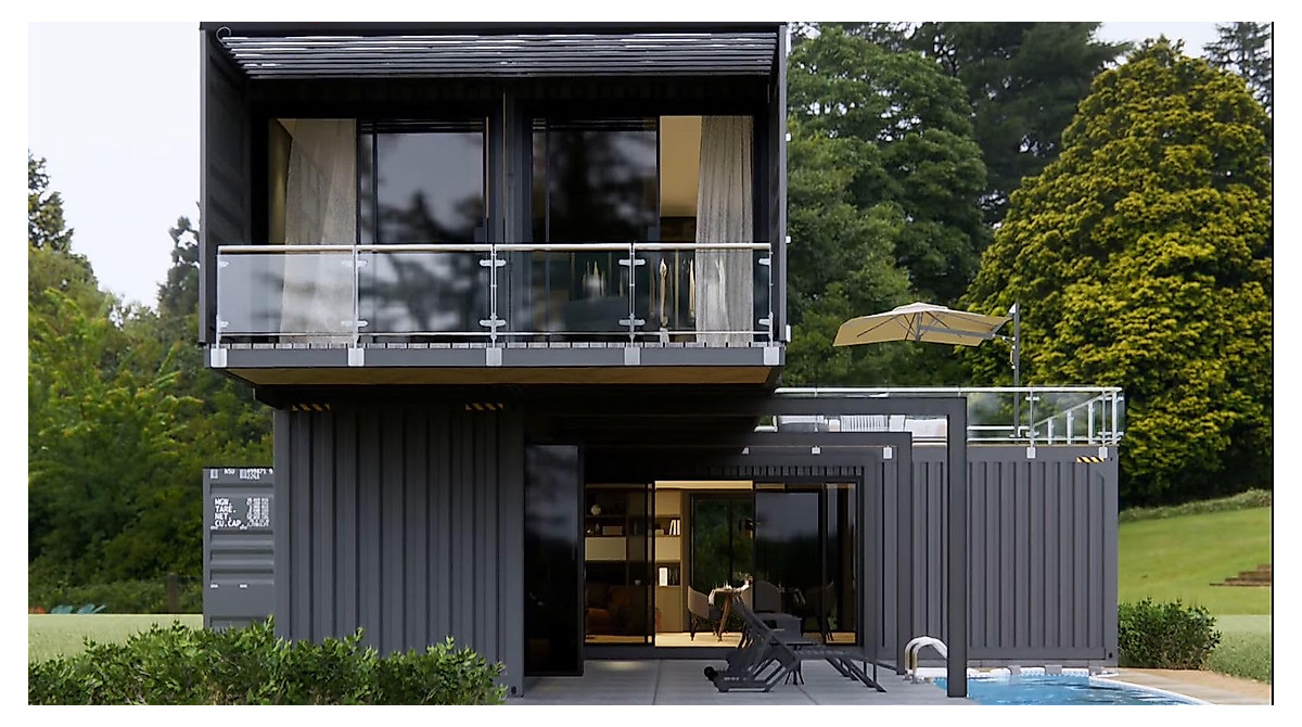 Modern Modular Tiny Home | Customizable Shipping Container House