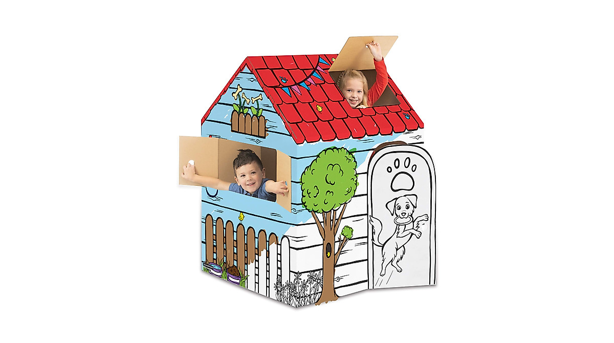 Bankers Box Color in Dog Playhouse for Creative Kids