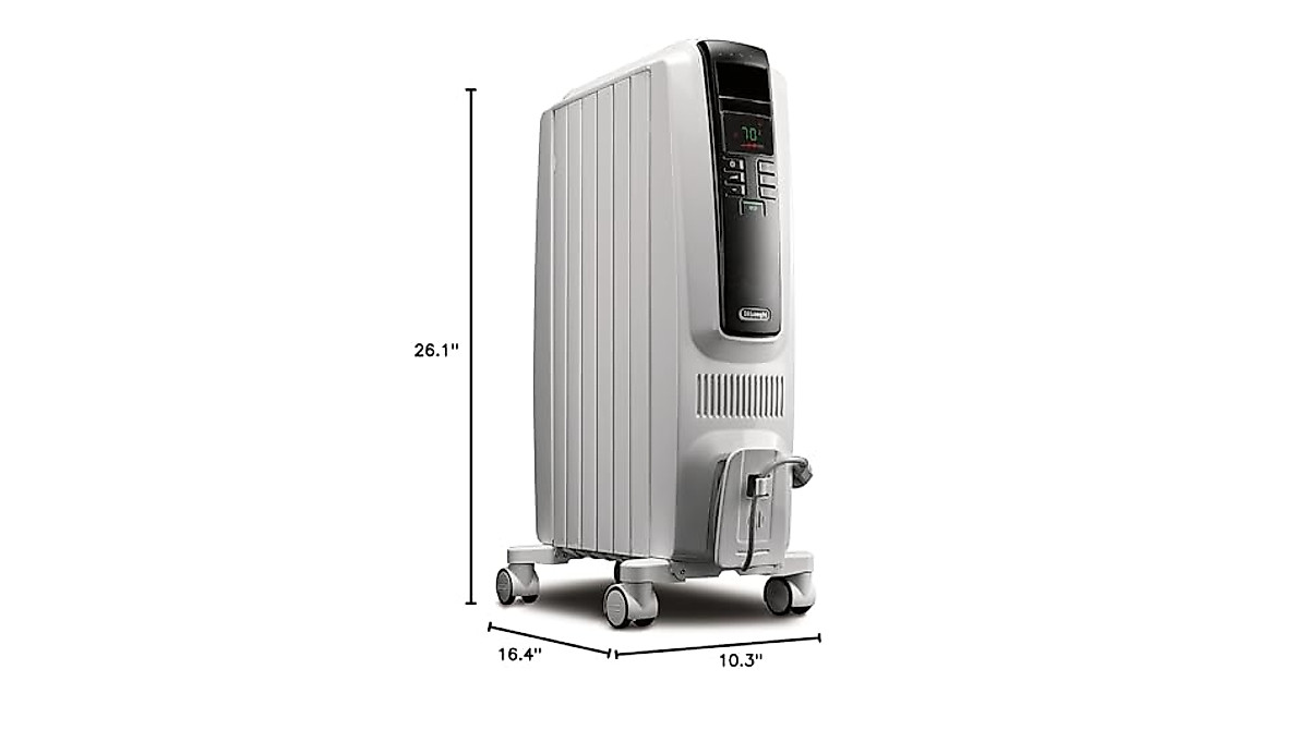 De'Longhi 1500W Oil Filled Radiator Heater - Energy Saving