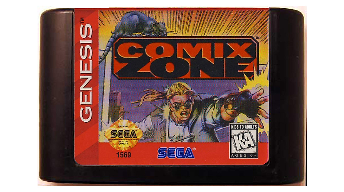Comix Zone Reproduction Cartridge – Sega Genesis