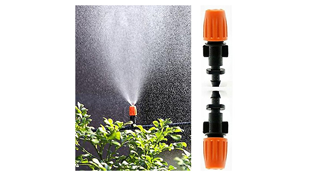 50pcs Micro Dripper Heads for Garden Irrigation - Adjustable & Water-Saving