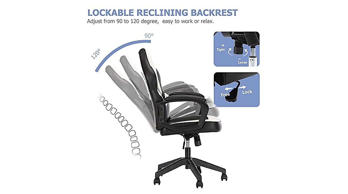 Ergonomic High Back Office Chair - Adjustable & Stylish