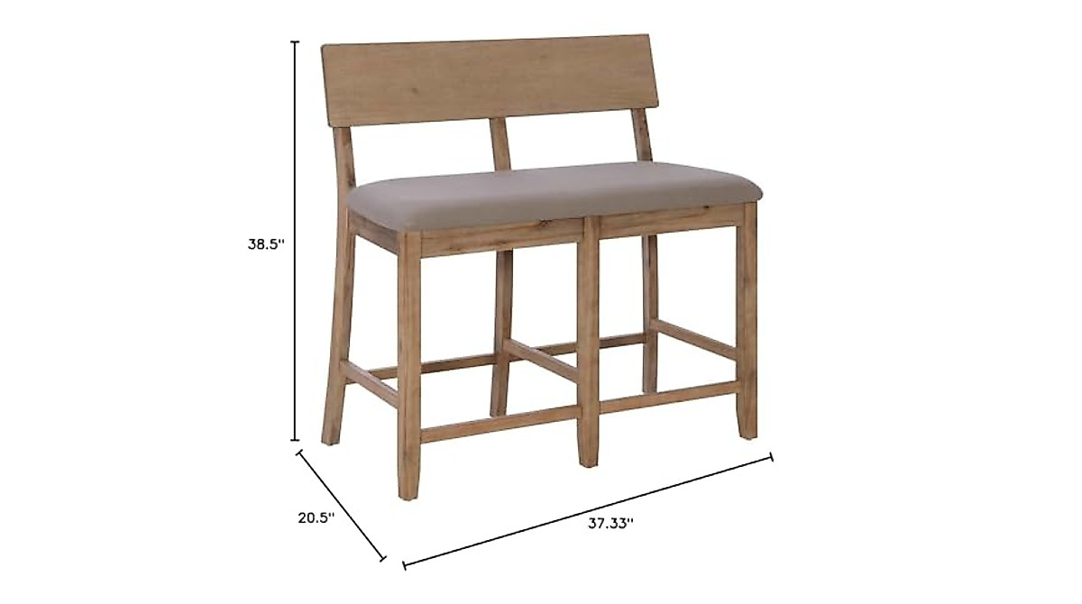 Linon Jorissen Counter Height Bench - Stylish & Durable