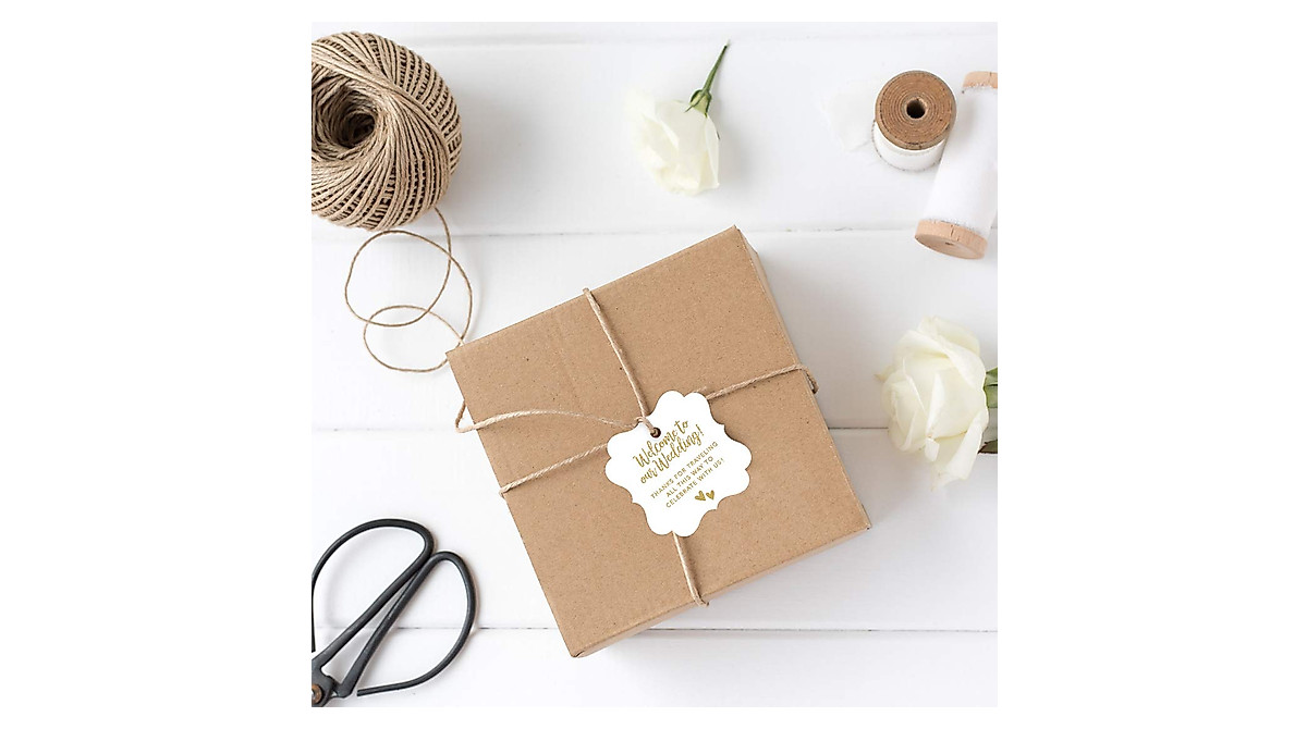 Elegant Fancy Frame Gift Tags for Destination Weddings