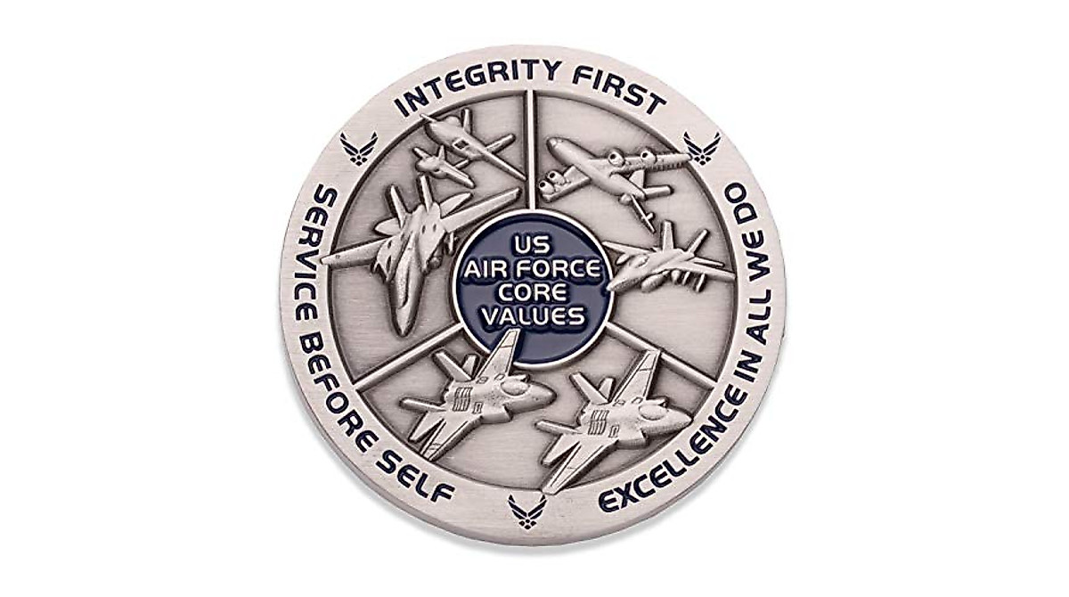 Air Force Core Values Challenge Coin - Official Military Veteran Design