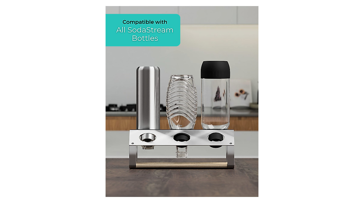 MATE OF STEEL Bottle Drying Rack Compatible with SodaStream Bottles | 3 ...