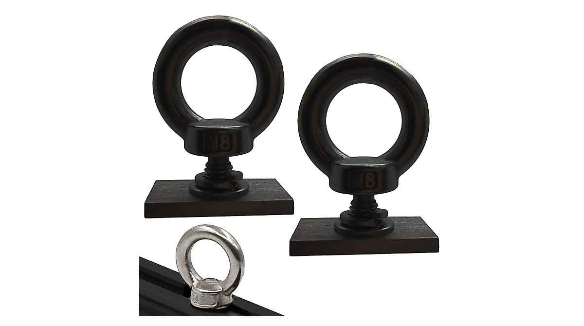 M8 Heavy-Duty Stainless Steel Tie Down Eyelet - 2 Pack