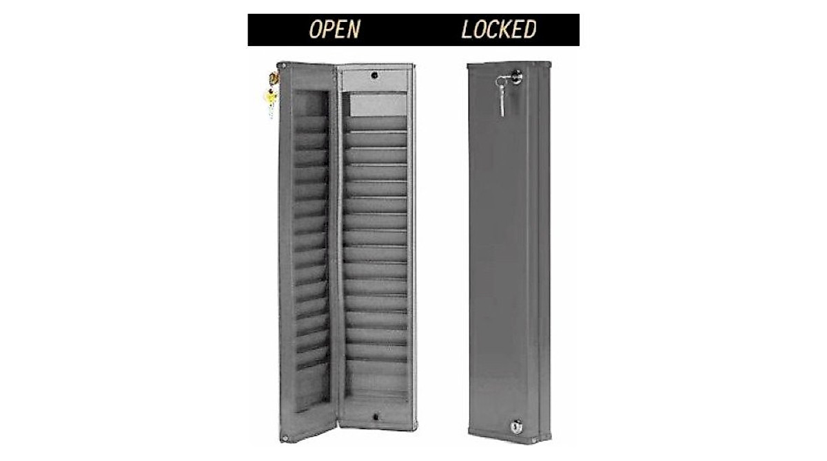 Sentry Model Custom30 Lockable Security ID Card Rack