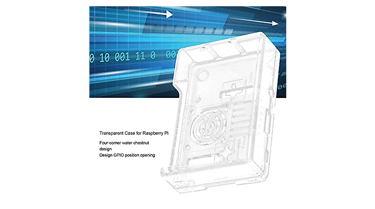 Transparent Raspberry Pi Case - Clear ABS Enclosure for Pi 3