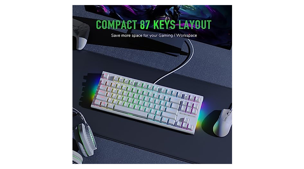 RK ROYAL KLUDGE R87 Mechanical Gaming Keyboard
