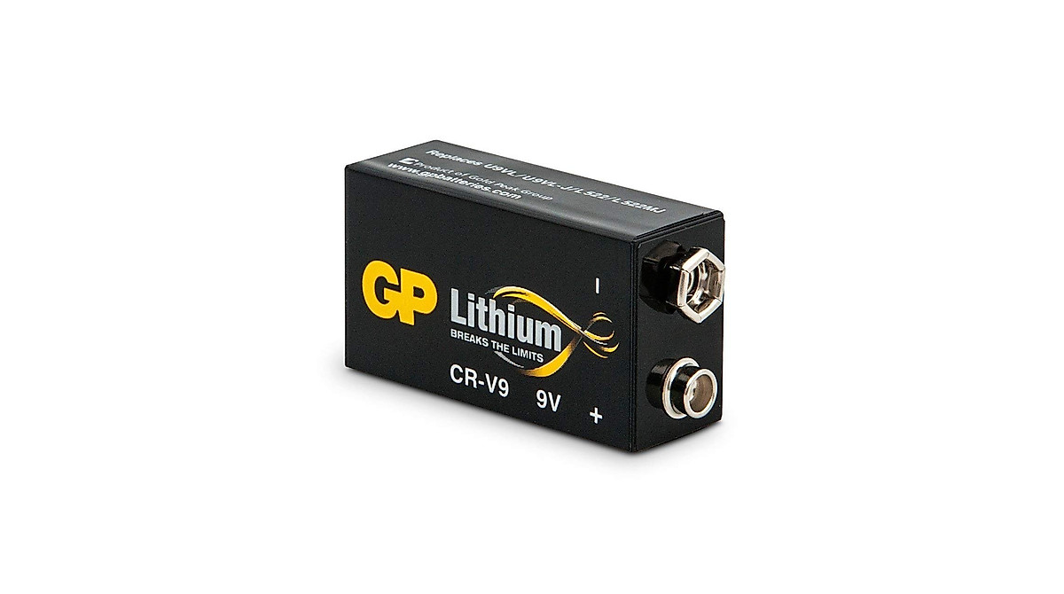 GP 9 Volt Lithium Battery - Longer Lasting for Smoke Alarms & More