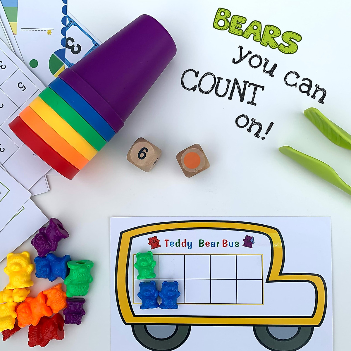 Counting Bears: Fun Math Tools for Kids 3+