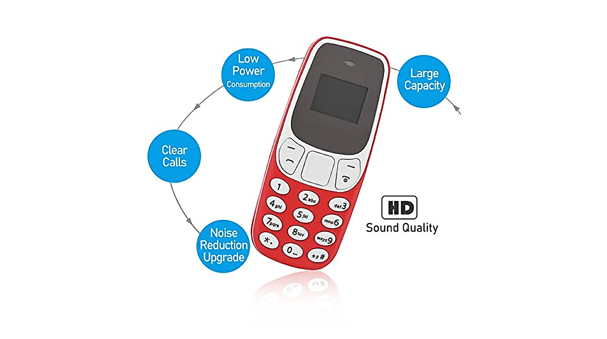 WESE BM10 Mini Bluetooth Phone - Compact & Portable