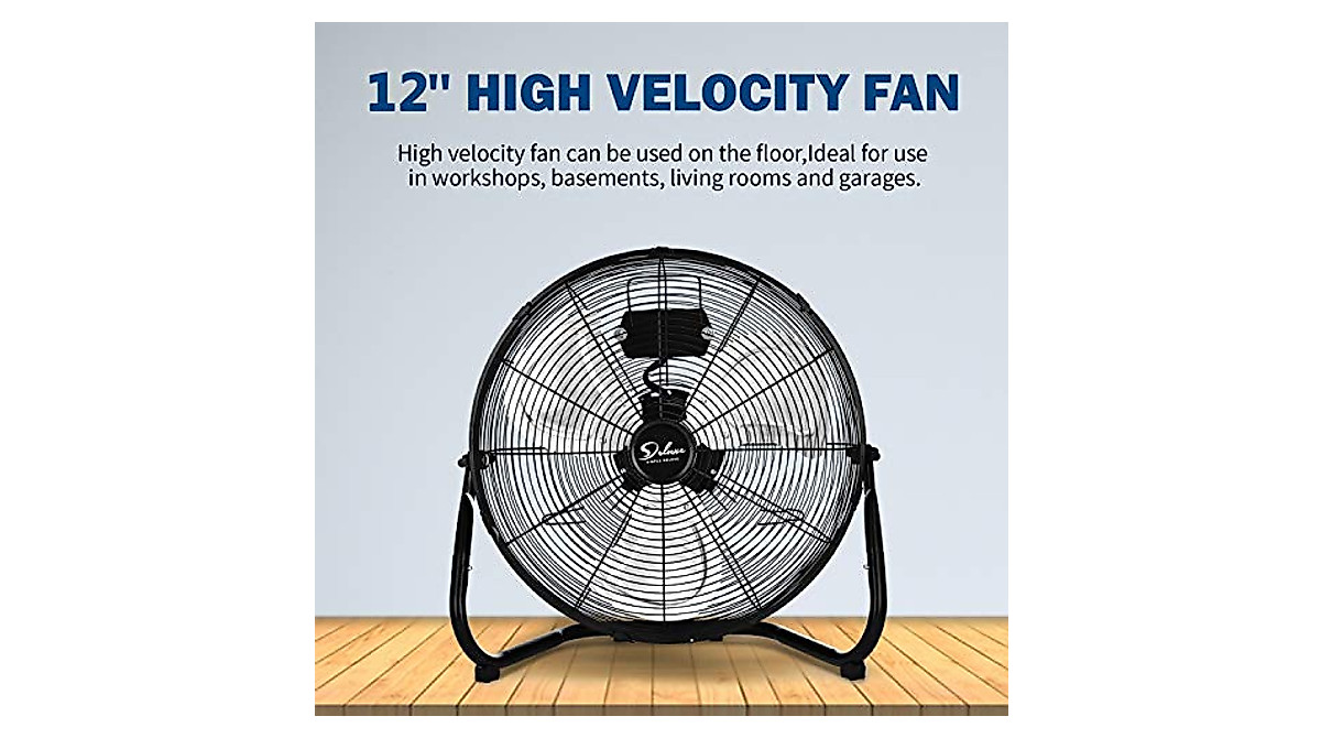 Simple Deluxe Heavy Duty Metal Drum Fan, 3-Speed High