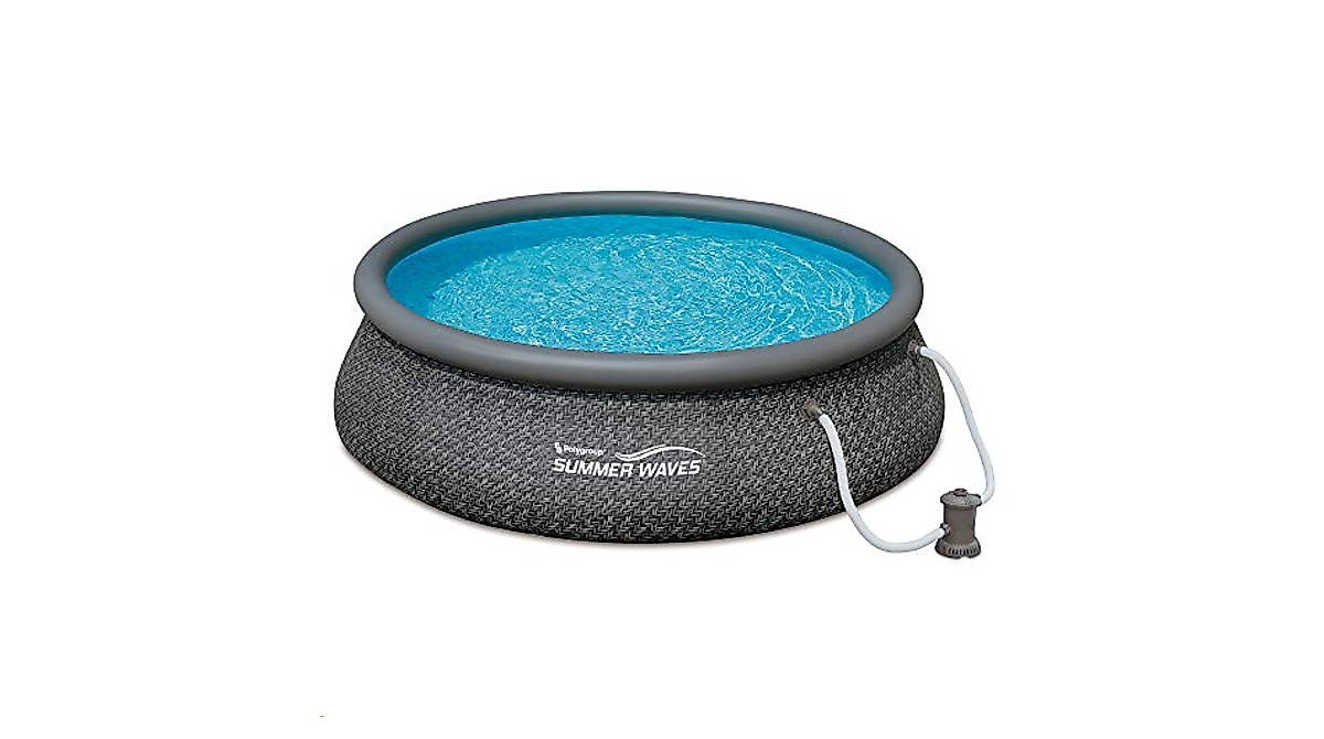 Summer Waves 12ft Inflatable Pool with Filter Pump - Easy Setup