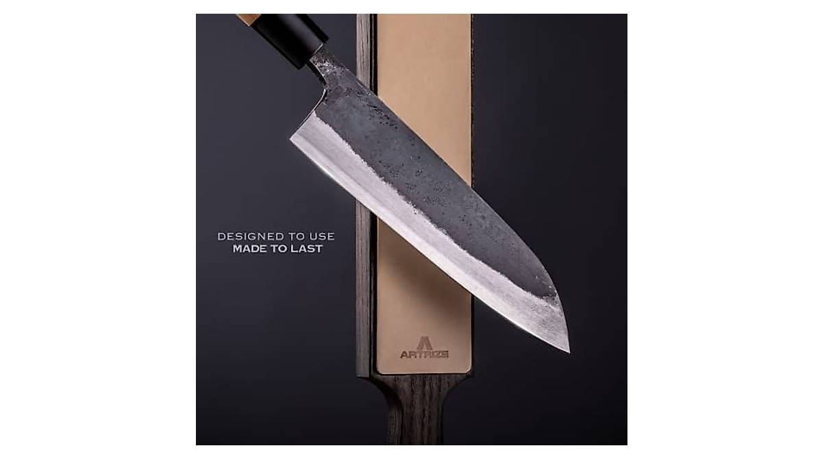 Artrize Paddle Strop 2 Sided - Italian Leather with compounds for Knife ...