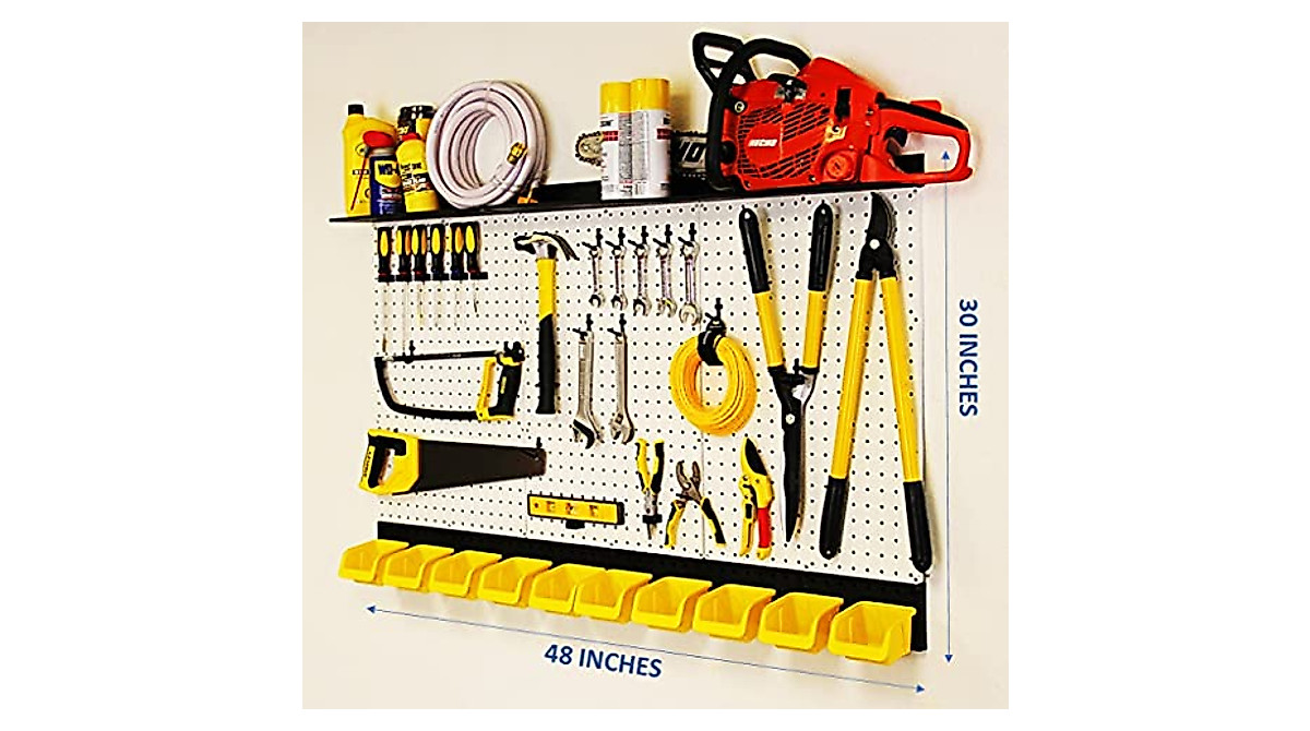 WALLPEG 48-inch Pegboard Organizer - Secure Tool Storage