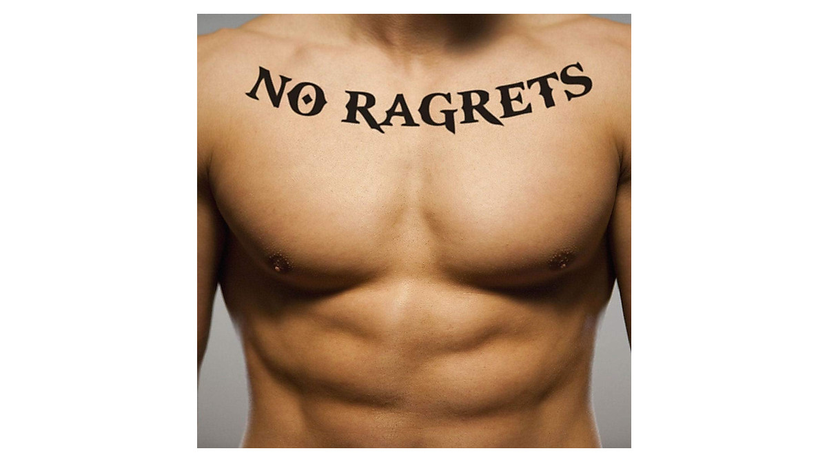 Get Your No Ragrets Temporary Tattoos - 2-Pack for Halloween!