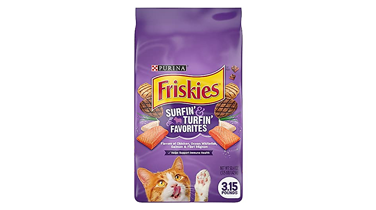 Purina Friskies Surfin' & Turfin' Dry Cat Food - 2 Pack