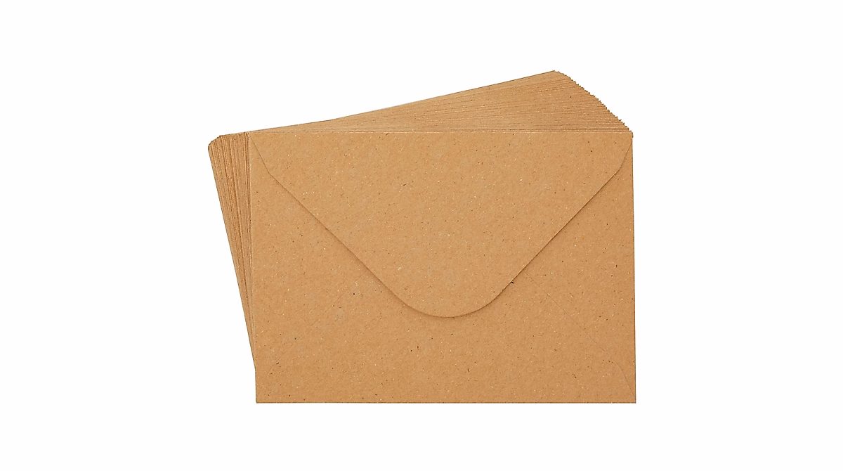 4x6 Kraft Paper Envelopes for Invitations and Cards - Pack of 50