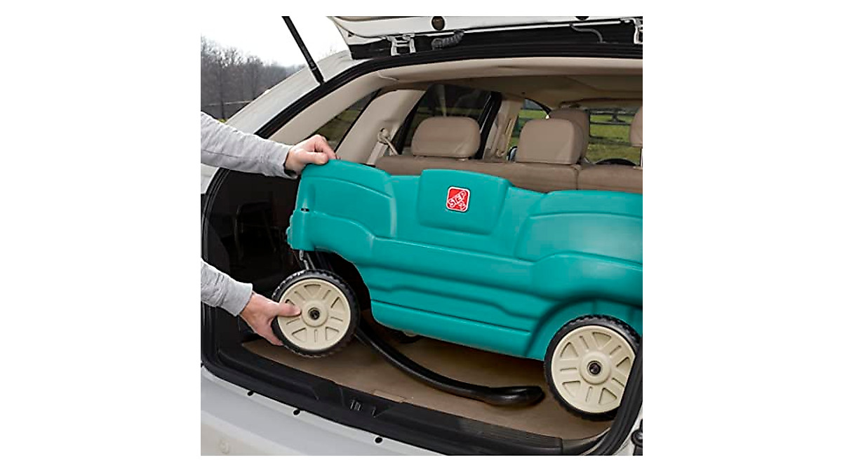 Carrito De Paseo Step2 Neighborhood Wagon - Para 2 Niños Con Cinturones De Seguridad | Fácil De Transportar