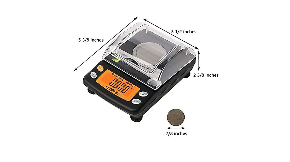 Milligram Scale 50g - Precise Digital Powder Scale for Jewelry & Reloading