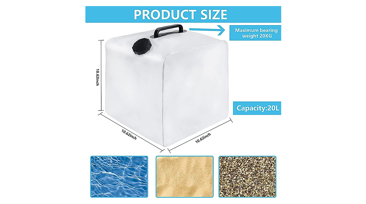 Heavy Duty Pool Weight Bags - 2 Pcs PVC Anchor Set