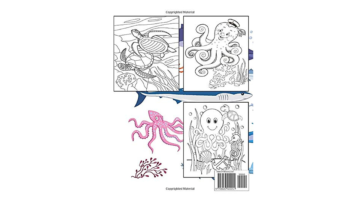 Sea Animals Coloring Book for Kids - Fun & Creative