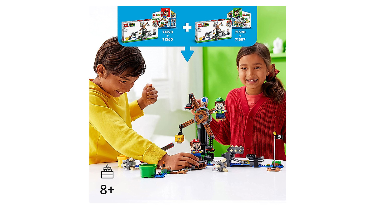 LEGO Super Mario Reznor Knockdown Set - Fun Kids Building Kit