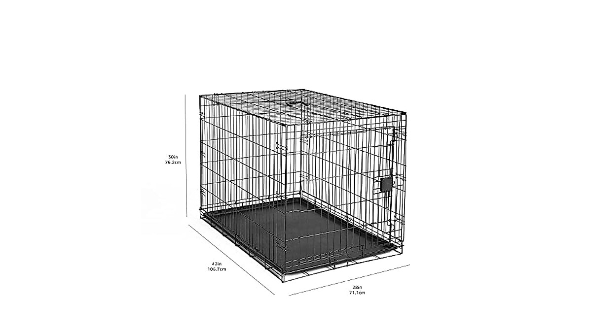 Photo inspiration: Gallery Detail: Amazon Basics 42 Inch Foldable Dog Crate With Tray