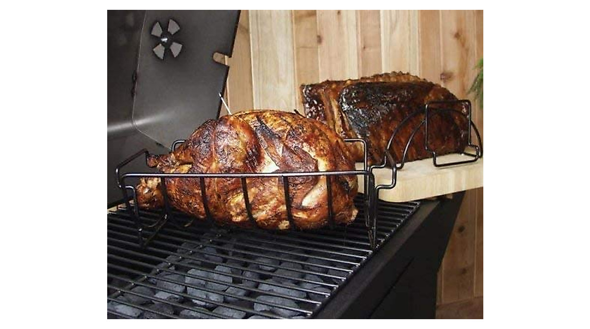 Duke Grills Omaha Rib Rack – Perfect for Ribs, Chicken & More