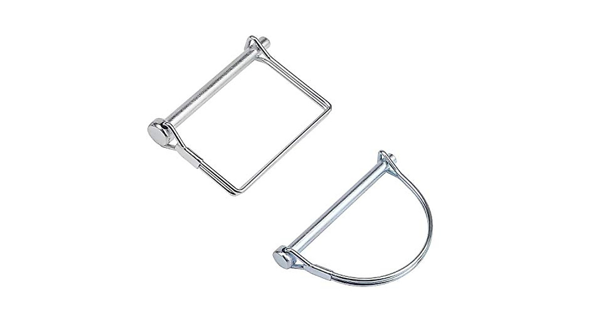 10 Pcs Shaft Locking Pin Safety Coupler Pin 1/4 Inch Diameter In 2 Shapes Of Square And Arch For Farm Trailers Wagons Lawn Hitches And Garden Silver By Xbdzr - View #8